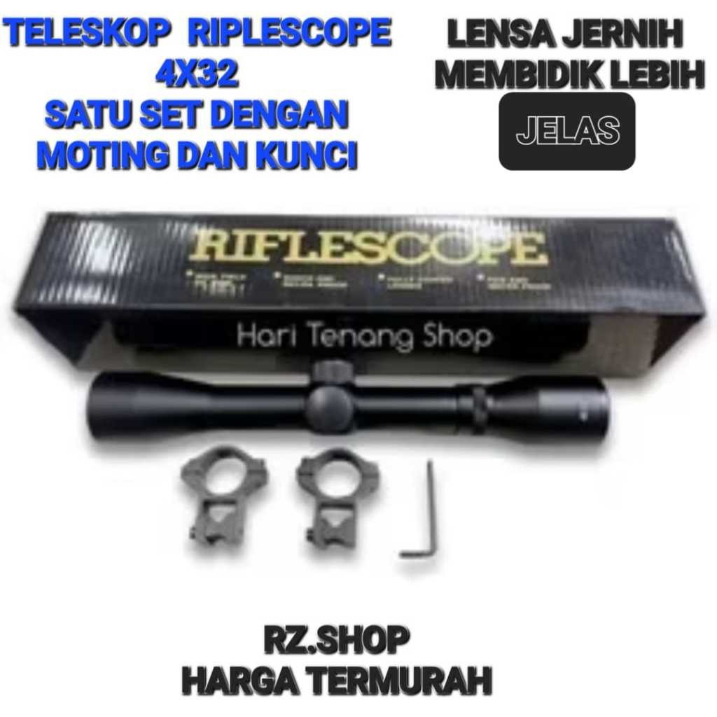 TELESKOP REFLESCOPE 4×32 RRF SENAPAN ANGIN ANTI GETAR