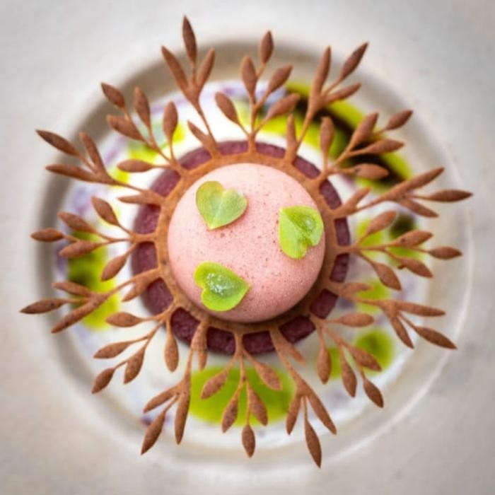 silicone tuile Verdant cocok untuk garnish atau cake decor berbahan coklat atau cookies