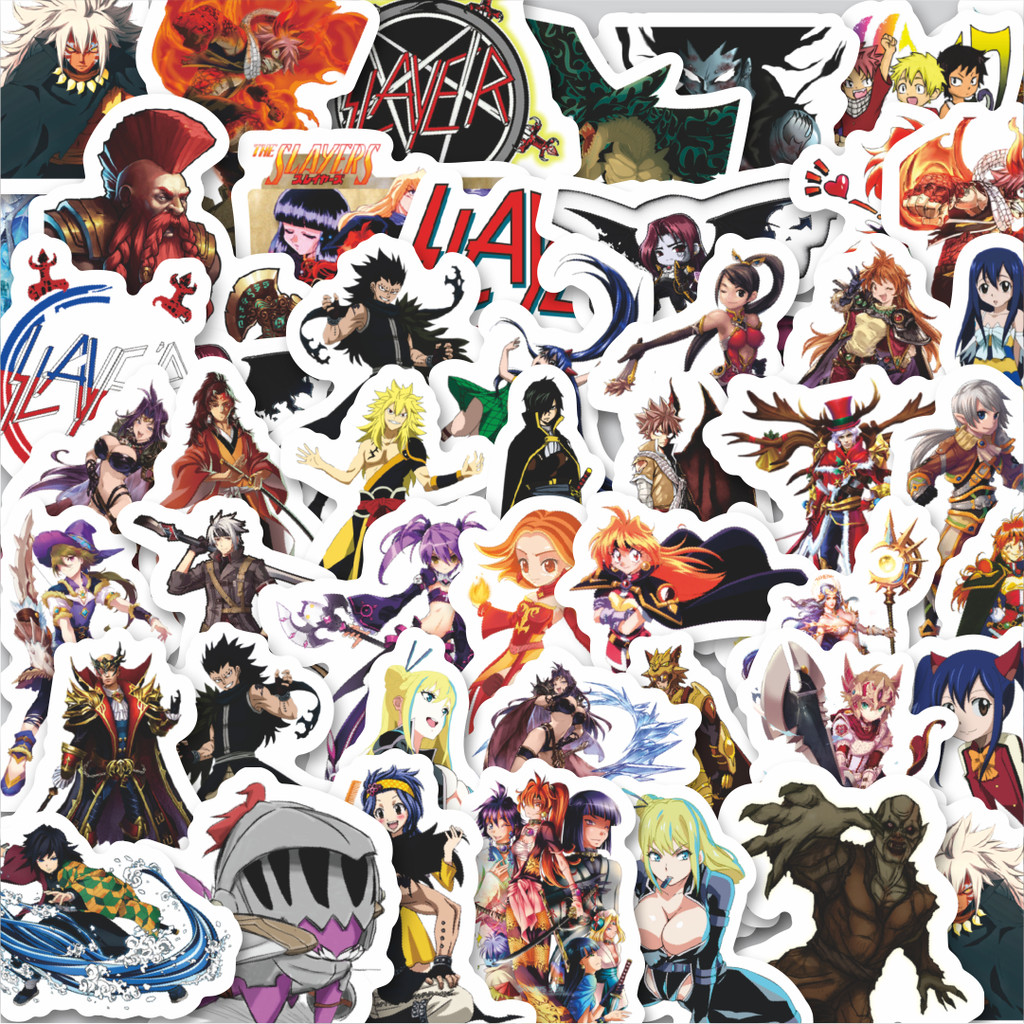 

Stiker Cutting Pack Sticker Anime Slayers Isi 100Pcs Series Aesthetic Lucu Keren Untuk Koper Bahan Vynil