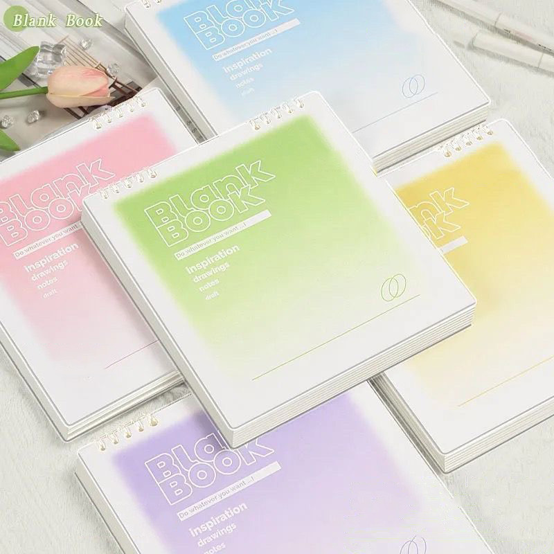 Notebook Aesthetic Flip Vertikal / Buku Catatan Notebook A5/B5 / Buku Catatan Notebook Korea / Journ