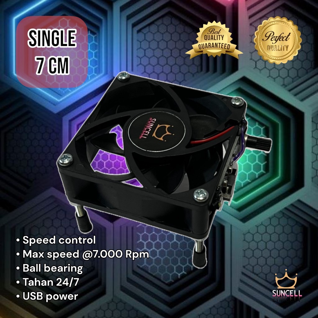 Kipas Fan Usb 7 Cm Silent Turbo Max 7000 Rpm