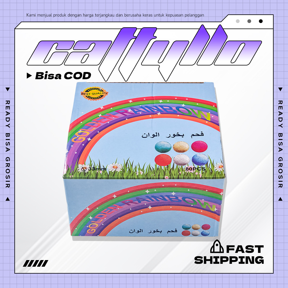 80 Pcs ARANG MAGIC BOX ARANG BRIKET CHARCOAL Arang Bukhur Buhur Arang Dupa Magic Charcoal Untuk Bukh