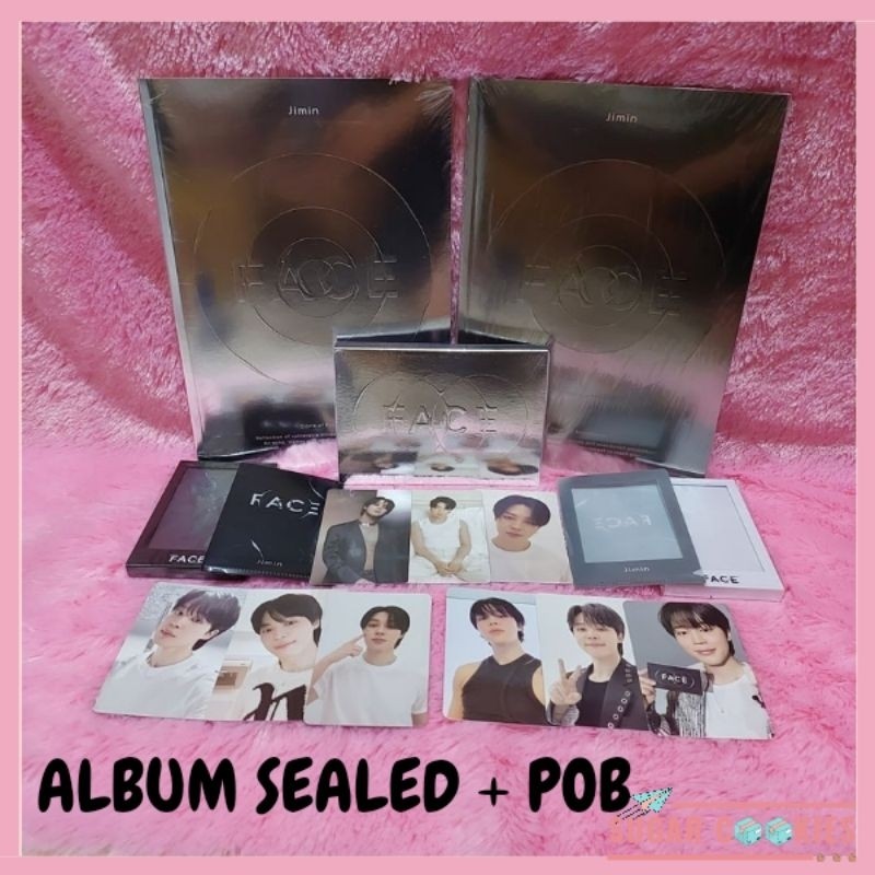 STOCK FIRST SOLO ALBUM PARK JIMIN BTS FACE WEVERSE ,M2U & KTOWN4U album jimin , album face , album j
