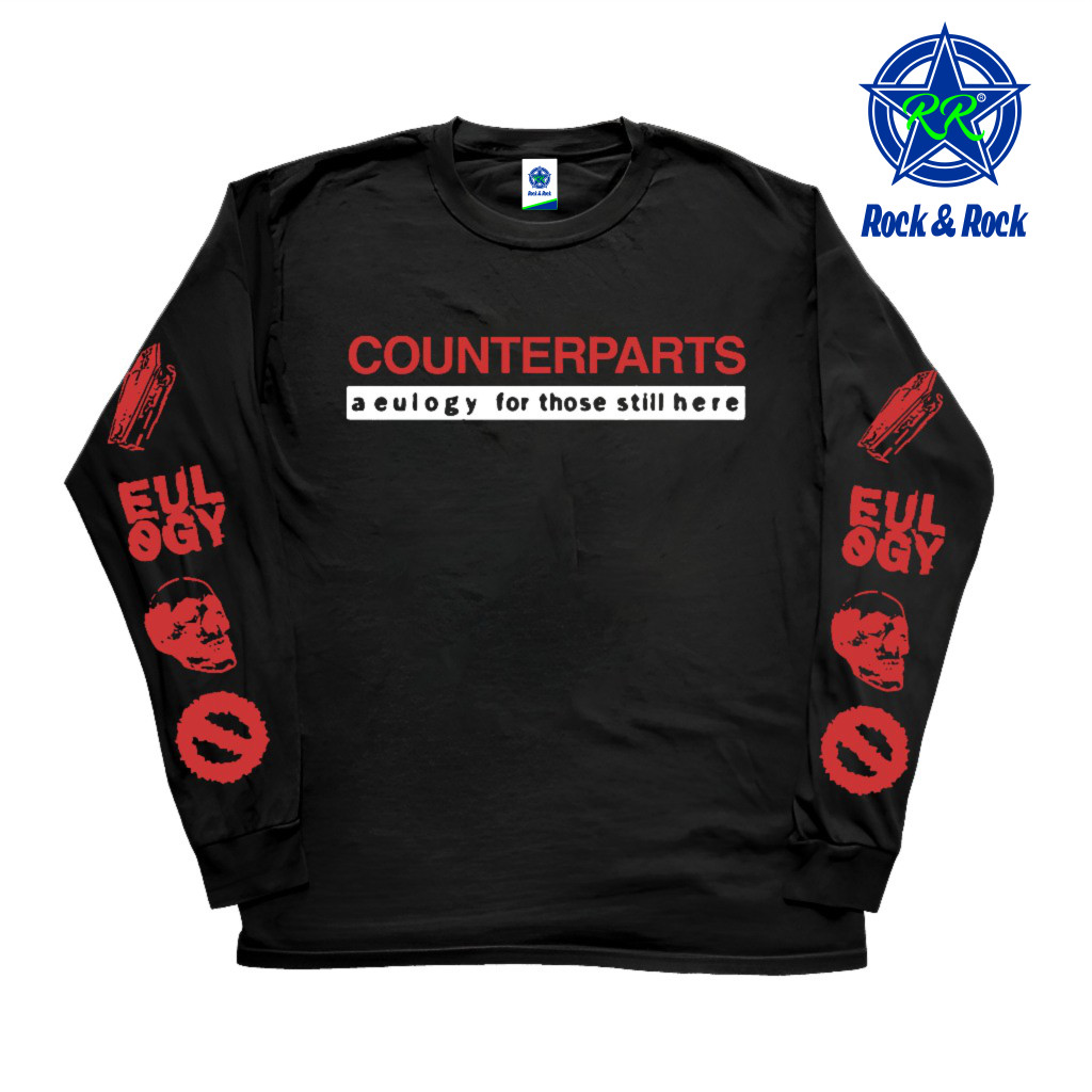 T-Shirt LONG SLEEVE COUNTERPARTS - A eulogy for those still here | HARDCORE | kaos band| premium