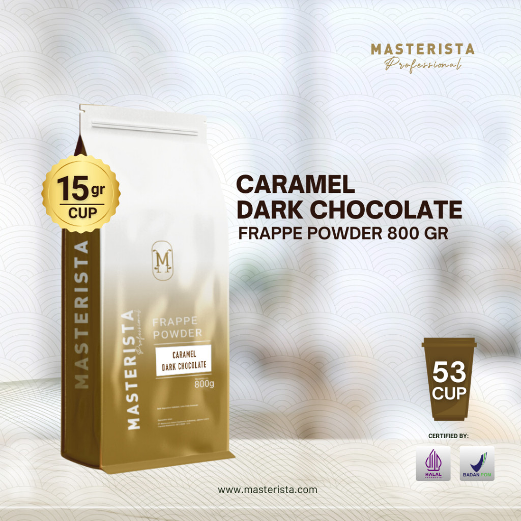 

Masterista Bubuk Minuman Caramel Dark Chocolate 800gr