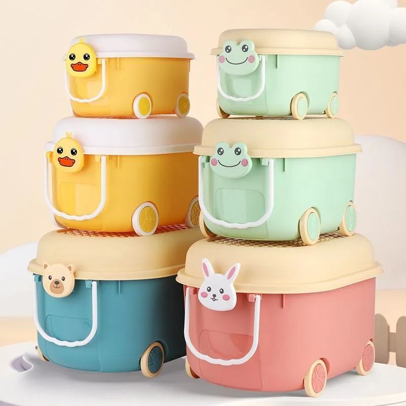 Kotak Penyimpanan Mainan Storage Box Dengan Roda Container Box Plastik Box Storage Serbaguna