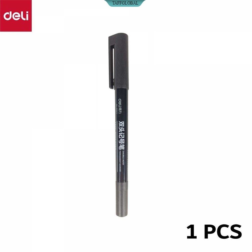 

Pena Permanen Dual Head Tip Marker Pens Waterproof - 6823