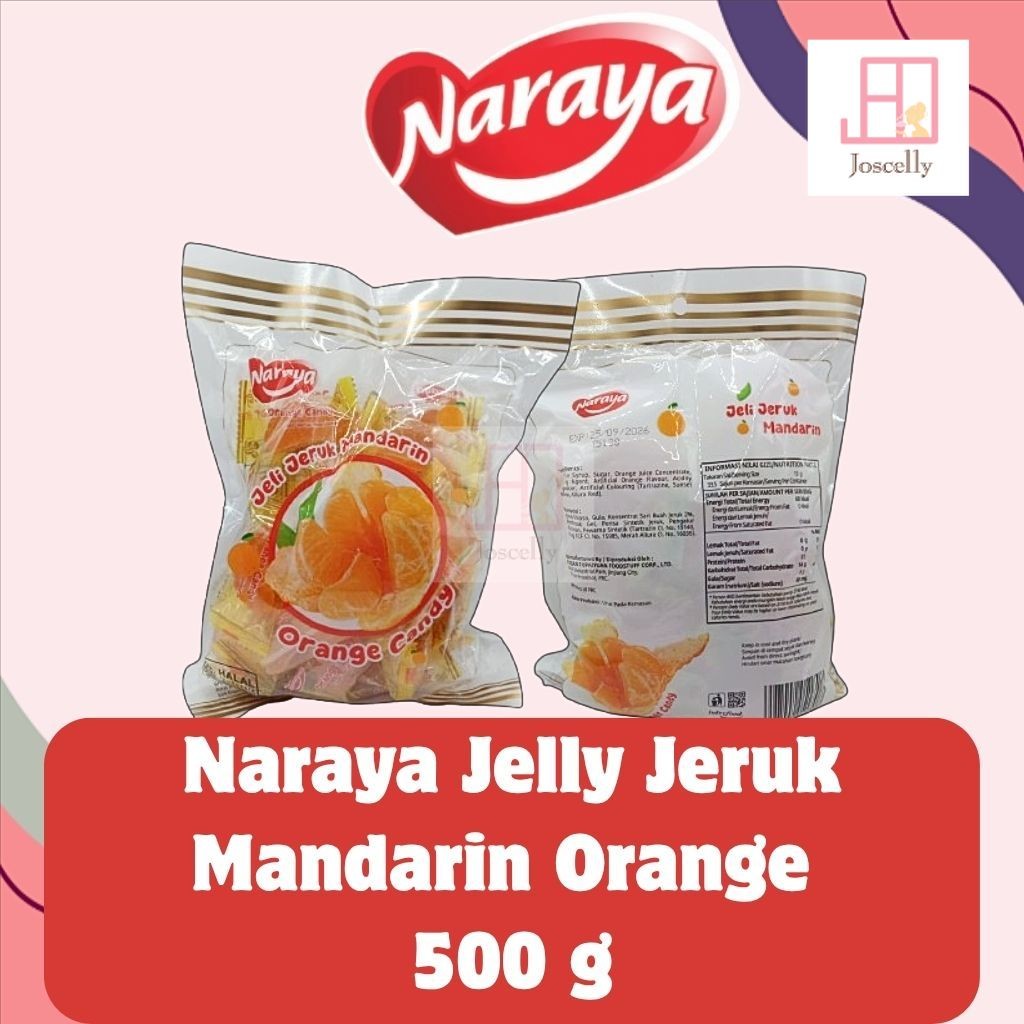 

JOSCELLY.ID NARAYA Jelly Jeruk Mandarin Orange HALAL 500 gr