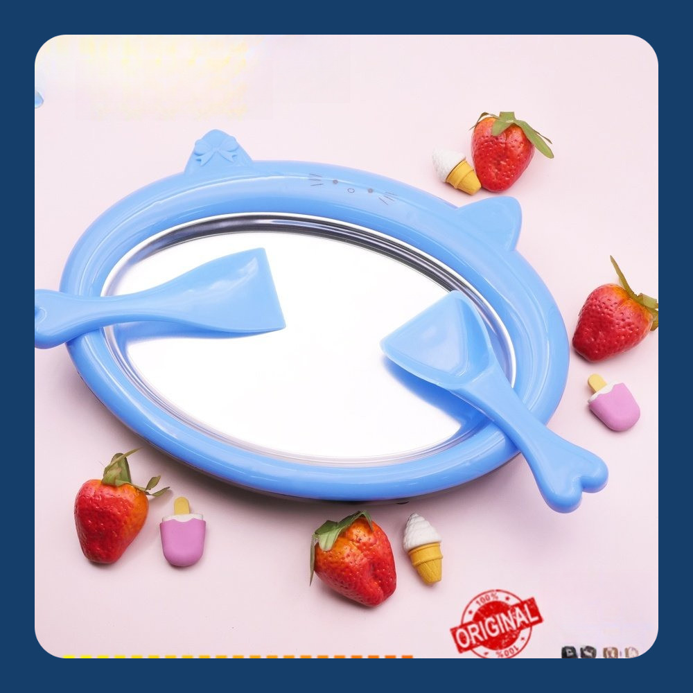 Alat Pembuat Ice Cream dan Yogurt - Ice Cream Roll Maker Instant - Ice Cream Maker