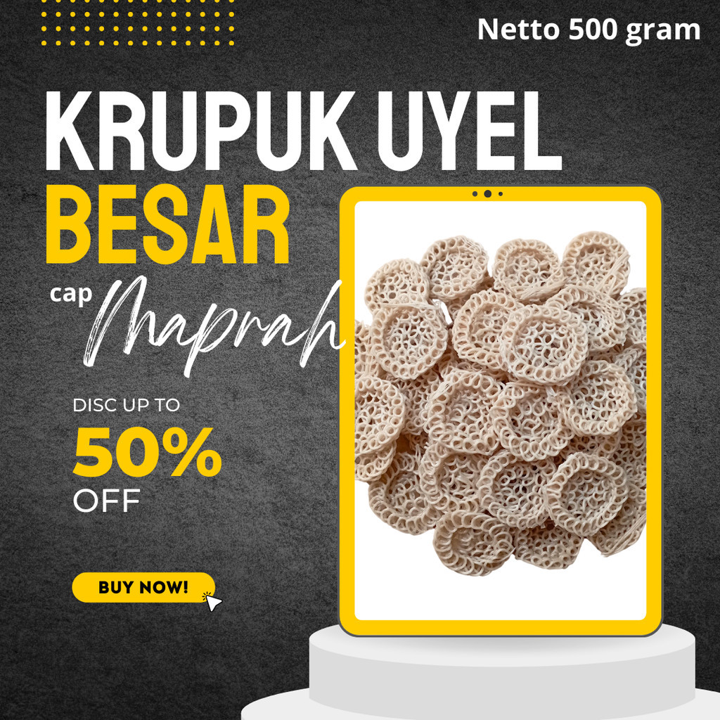 

VBAR [COD] Kerupuk Mawar Mentah 500gram/Krecek Kerupuk Lauk Uyel Rasa Bawang Mentah murah