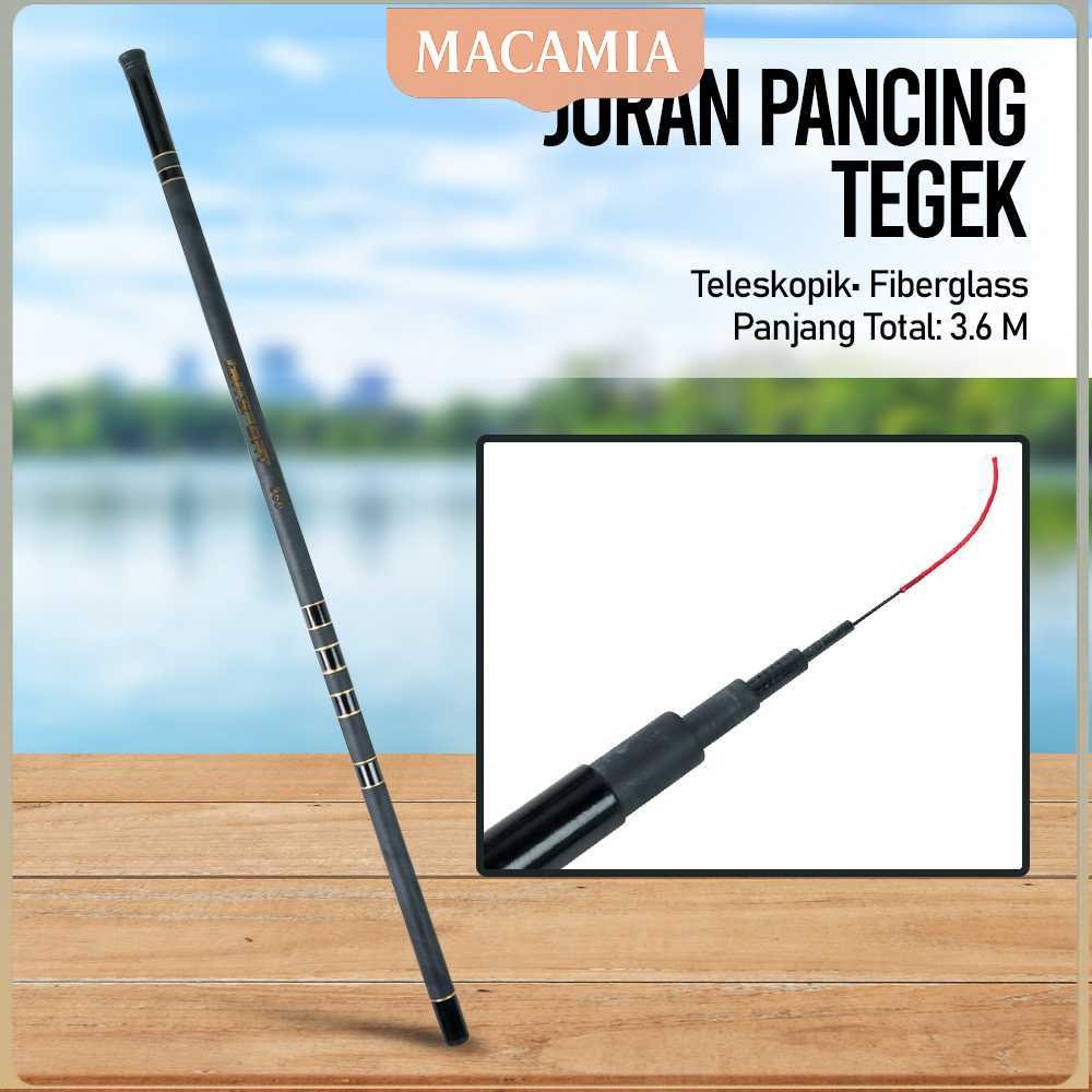 TaffSPORT Joran Pancing Tegek Fiberglass Fishing Rod - 360