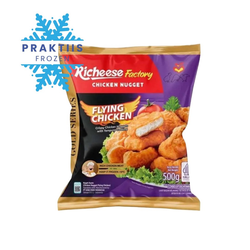 

RICHEESE CHICKEN NUGGET FLYING CHICKEN 500GR / NUGGET AYAM