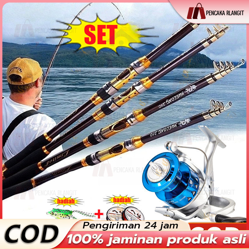 # Joran Pancing Murah Kuat Teleskopik set/ Tongkat Pancing Murah Portable Joran Pancing Portable Car