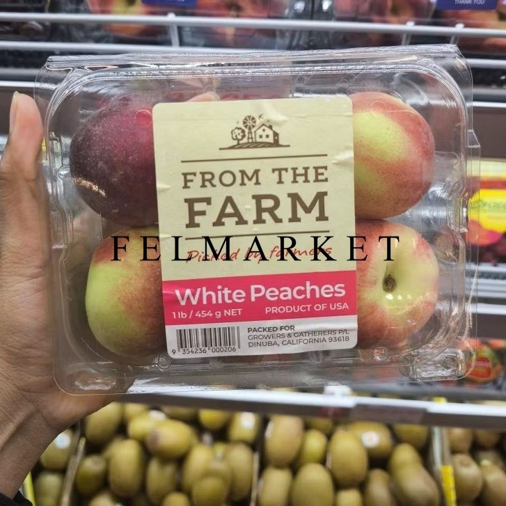 

Buah Peach White Usa Manis / Buah Peach Import 454 gr / Pack