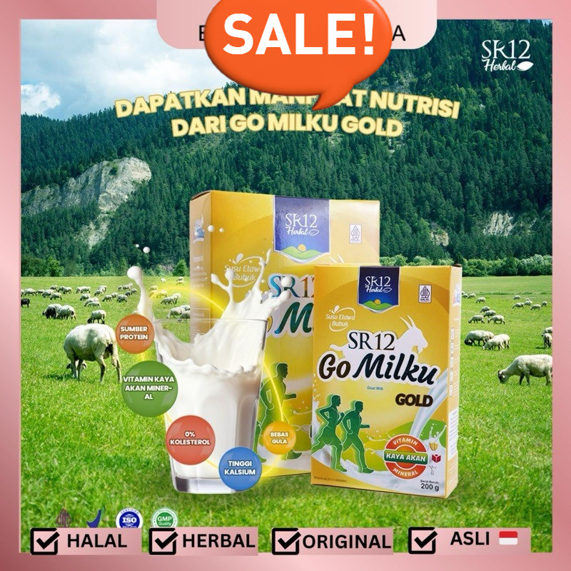 

GOMILKU SR12 GOLD 600 GRAM | Susu Kambing untuk Lansia | Susu Kesehatan