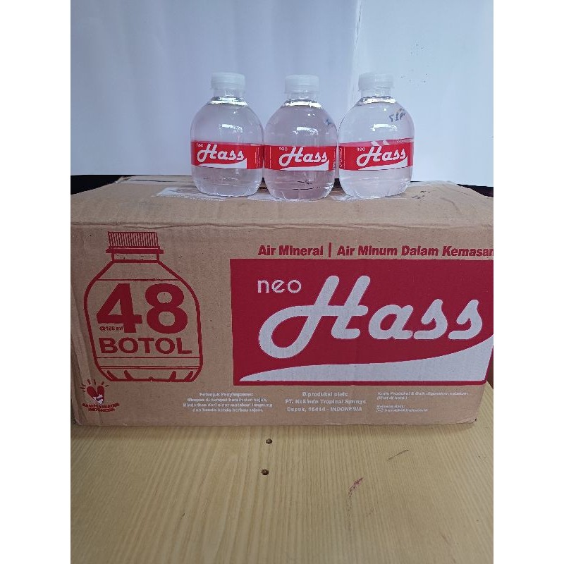 

Air Mineral Neo Hass 188ml Botol(1dus isi 48)