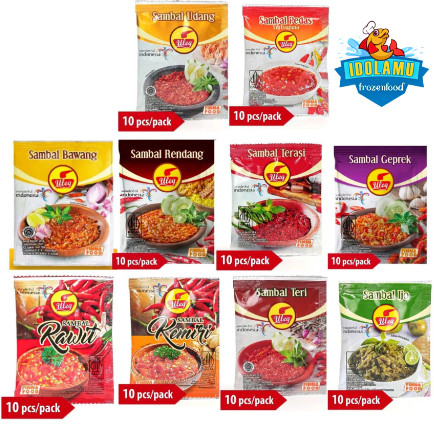 

Samabl Uleg Sambal Renceng isi 10 Kemasan 200 Gr
