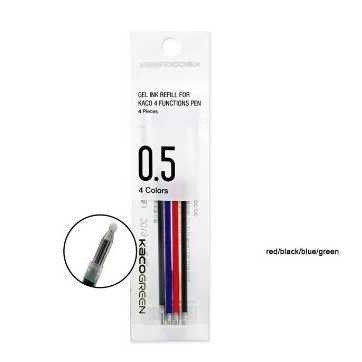 

Isi Refill Pena Pulpen Tinta Hitam Biru Merah Hijau 4 PCS - K1602 Ballabostore
