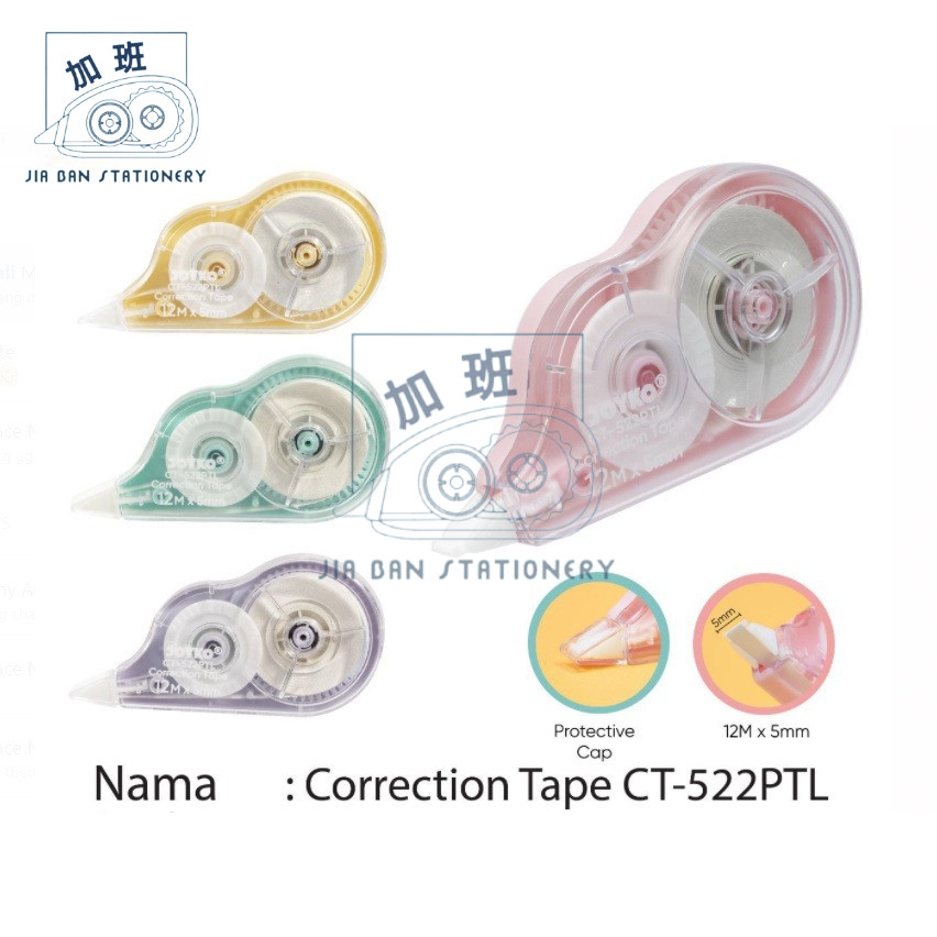 

Tipe X Kertas Joyko CT-522PTL Pita Koreksi Correction Tape CT 522 Pastel Colour | JBS