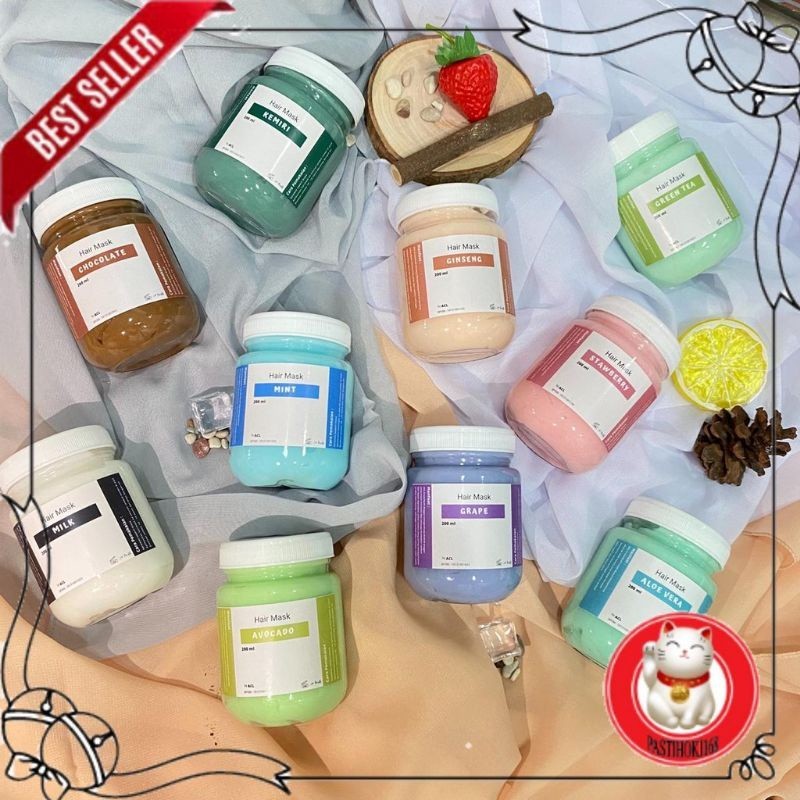 HAIR MASK CREAMBATH MASKER RAMBUT HAIRMASK ALA SALON - MASKER RAMBUT CREAMBATH 200ML Bpom GrosirMeda