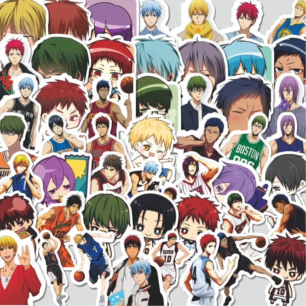 

Stiker Cutting Pack Sticker Anime Kuroko's Basketball Sticker Isi 100Pcs Series Aesthetic Lucu Keren Untuk Koper Bahan Vynil