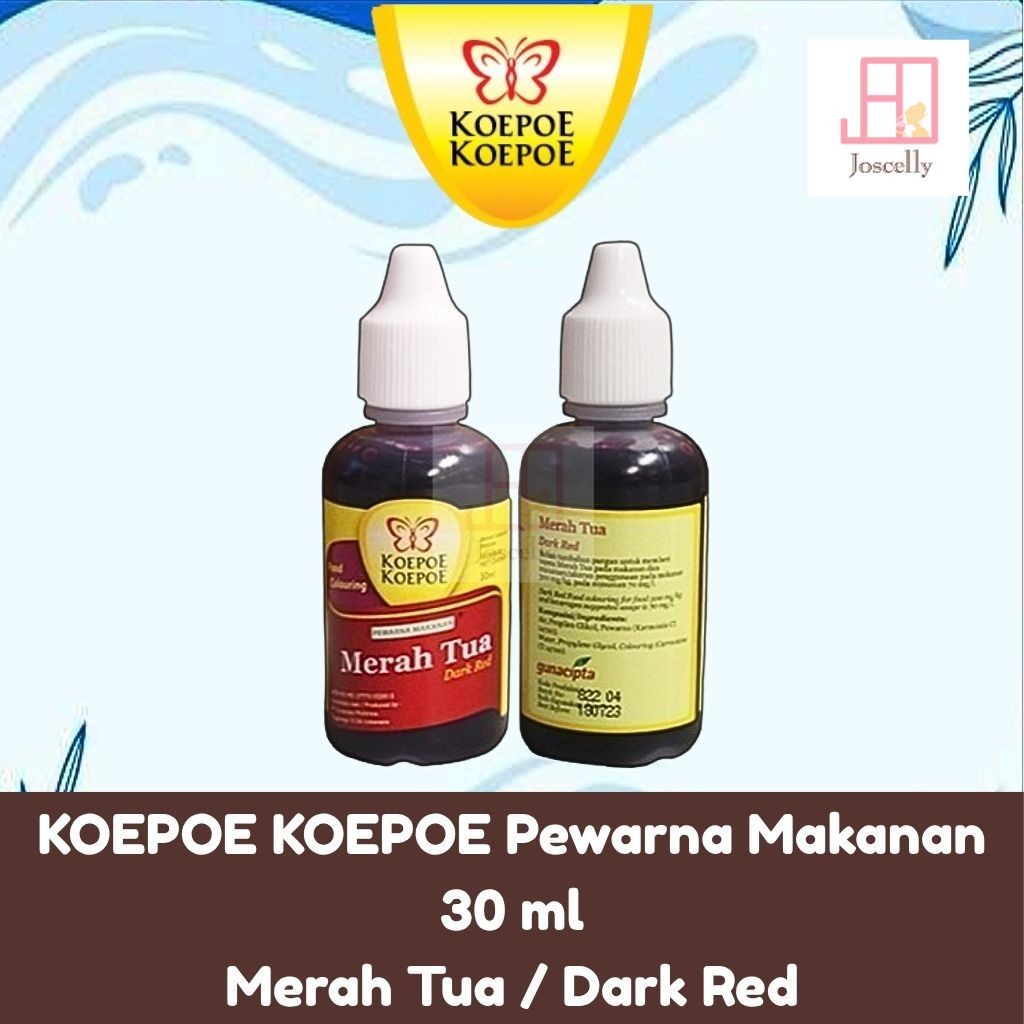 

JOSCELLY.ID KOEPOE KOEPOE Pewarna Makanan Merah Tua / Dark Red