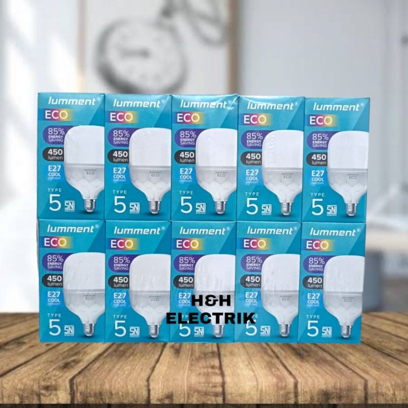 (Grosir Isi 10 PCS) Termurah LUMMENT LAMPU ECO Led BOHLAM LED 5W / 10W / 15W / 20W / 30W / 40 W