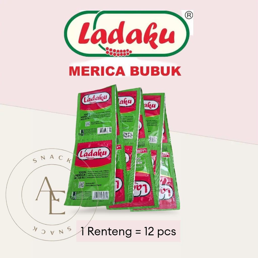 

Ladaku Merica bubuk Sachet 100% Merica Murni ( 1 Renceng 12 sachet @ 2,5gram )