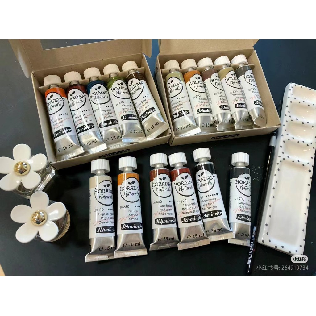 

Schmincke HORADAM 2024 NEW Watercolor Paint Artist Organic Nature Series 15ml Tube акварель Set Professional Art Supplie