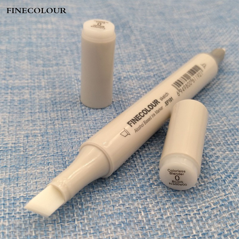 

FINECOLOUR Alcohol Based Ink Sketch Brush Double-headed Nib '0' Colorless Blender Art Markers