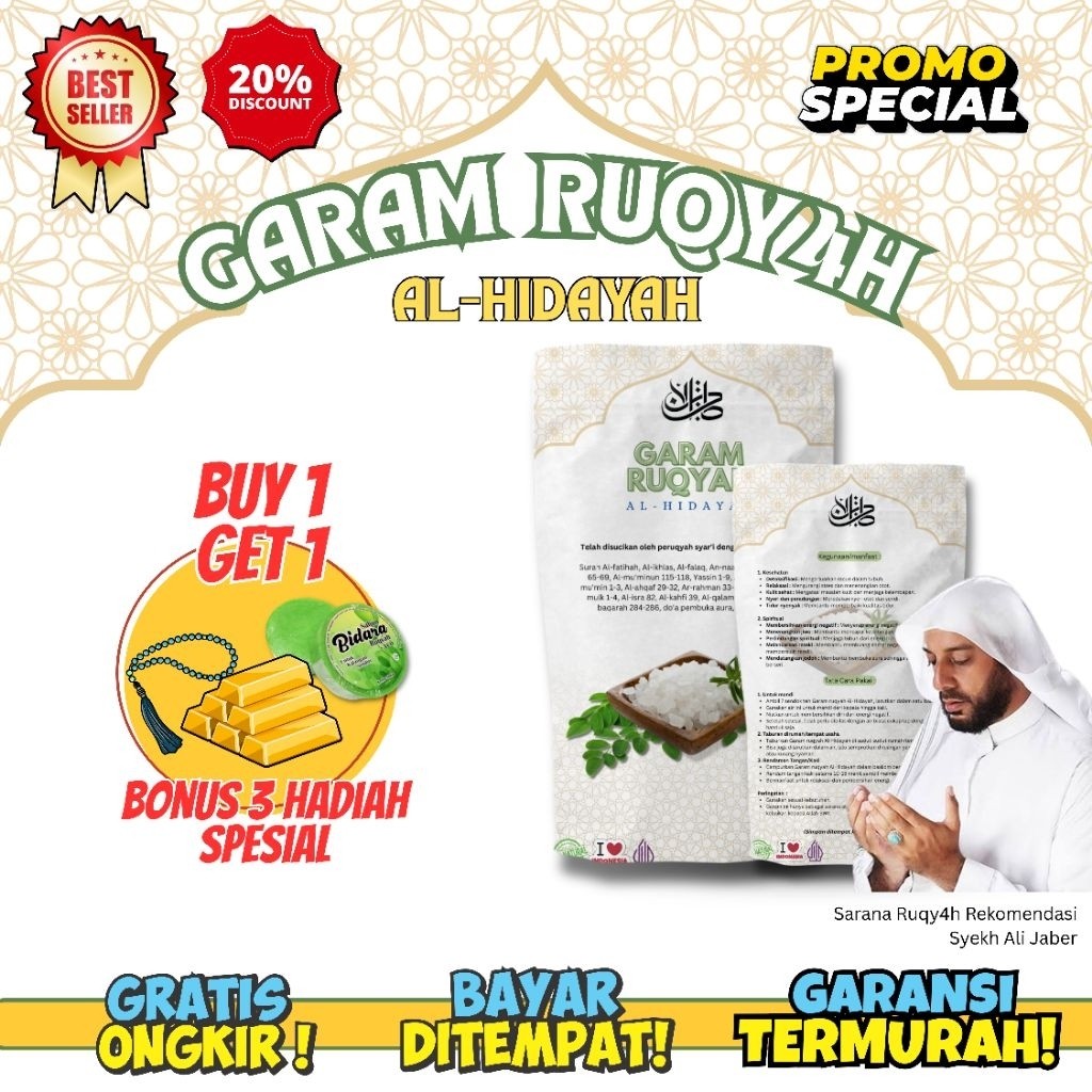 

(ORIGINAL) GARAM AL-HIDAYAH Buy 1 Get 1 Free Hadiah Spesial – Garam Mandi Serbaguna Berkualitas Tinggi