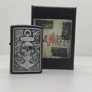 Zippo 48122 Skull Anchor Emblem Original