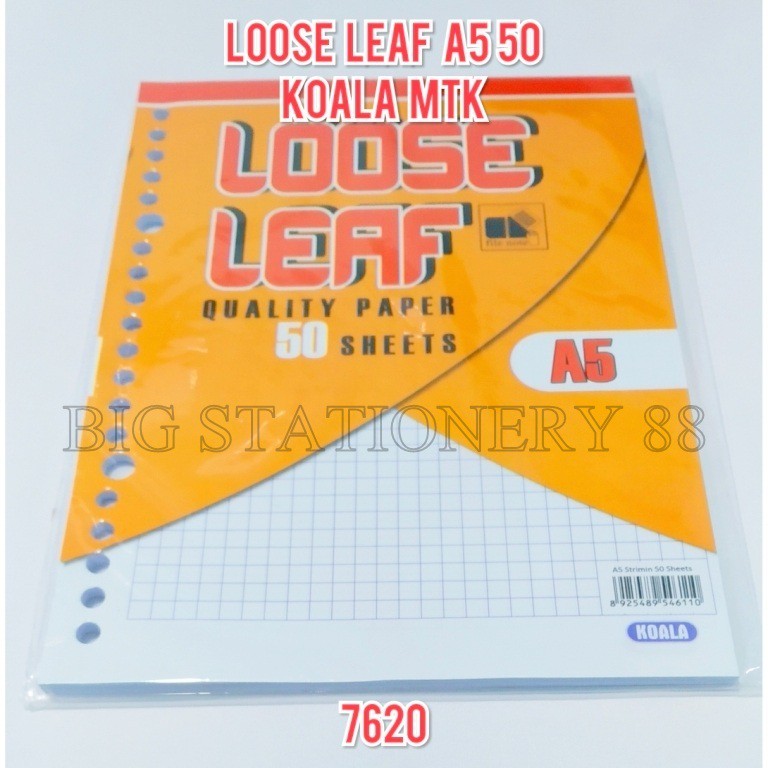 

Loose Leaf A5 50 sheet Koala MTK