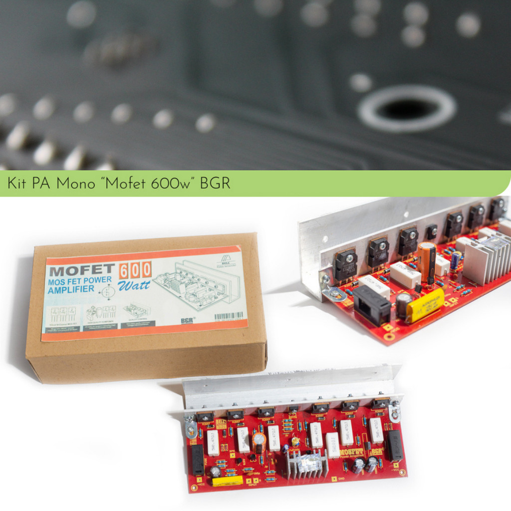Kit Rakitan Power Amplifier Mono Mosfet 600w Toshiba  by BGR BELL