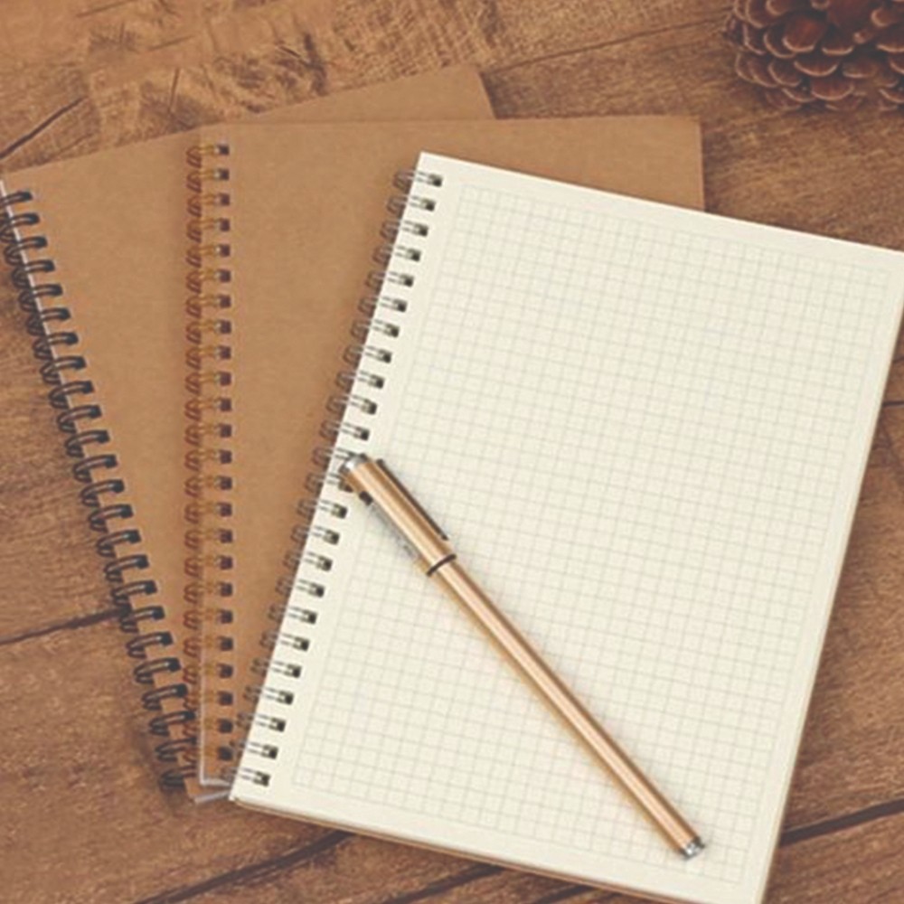 

Notebook Vintage Buku Tulis Spiral Diary Book Sketch Book Journal Book Ukuran A5 100 Halaman 50 Lembar