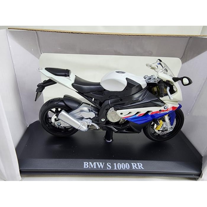 Diecast Miniatur Motor BMW S 1000 RR Maisto Skala 1:12 w/ Stand  Kado