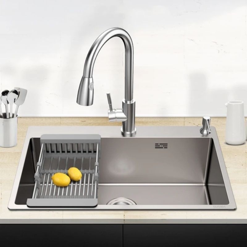 KITCHEN SINK 8050 7545 / Wastafel Bak Cuci Piring Stainless SUS304 Tebal 80cm x 50cm / 75cm x 45cm P
