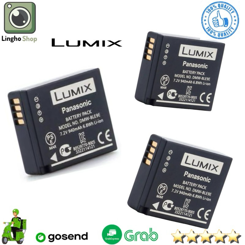 Baterai Lumix Panasonic DMW-BLE9E For Charger DE-GM1 Battery Camera LumixCO