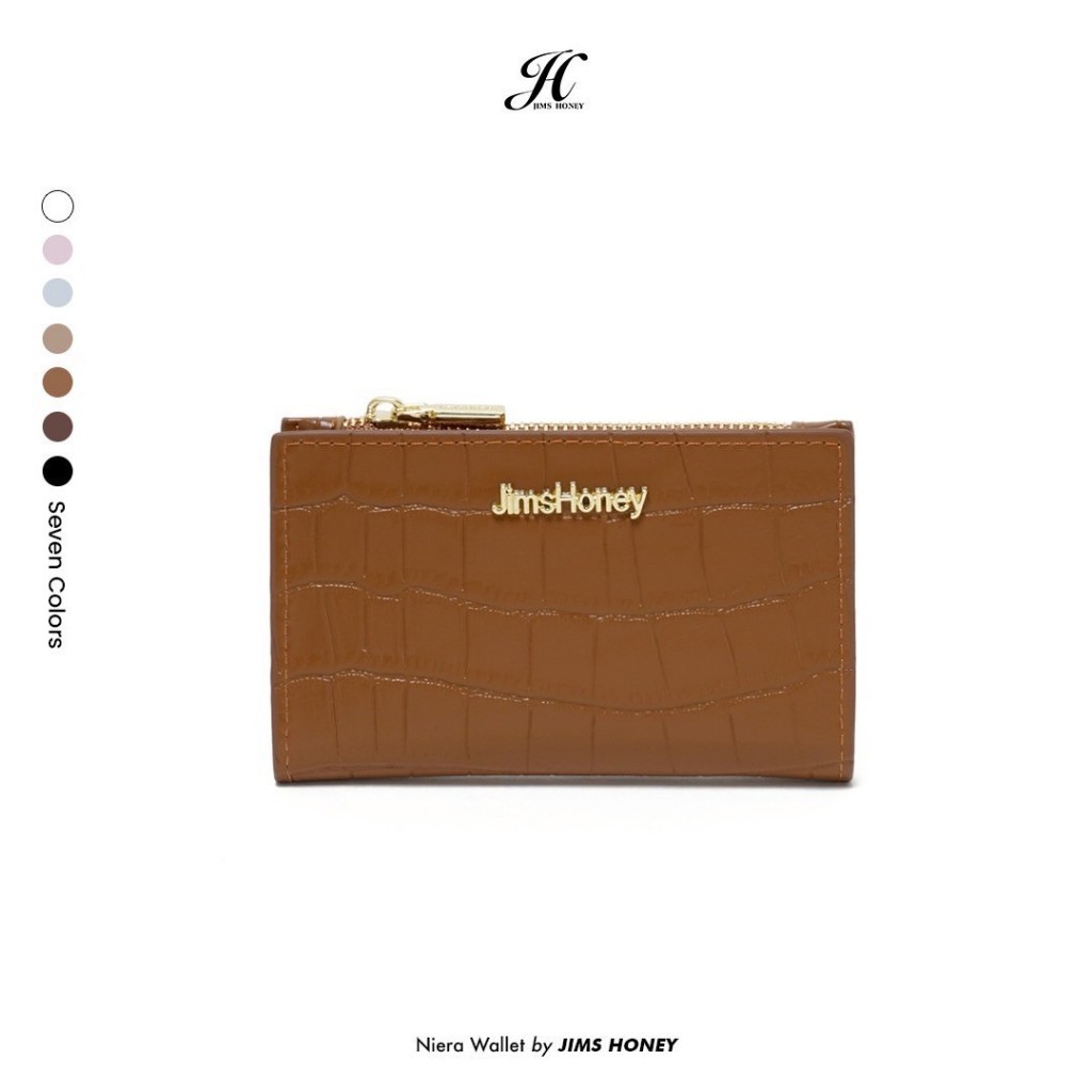 JIMS HONEY Dompet Croco Wanita NIERA WALLET Kartu Kulit PU Dompet Perempuan Cewek