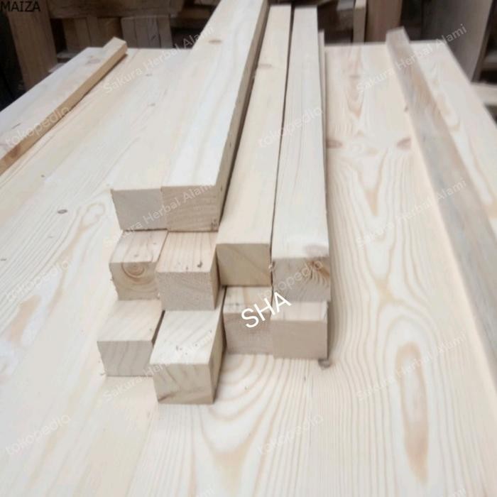 promo balok kayu panjang 200cm ready