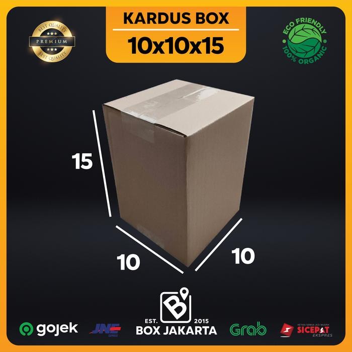 

KARDUS BOX uk 10x10x15 CM Kotak Packaging Corrugated SHEET POLOS