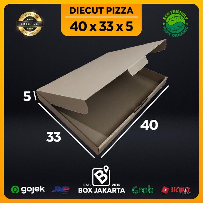 

KARDUS uk 40x33x5 CM Diecut Pizza Corrugated Packaging Box