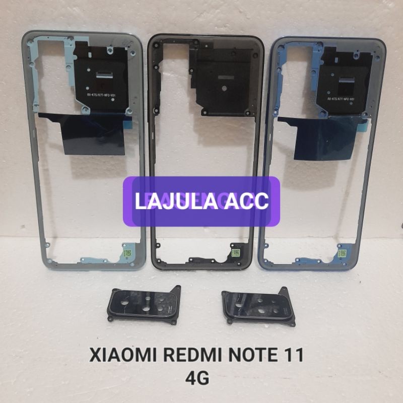 BEZEL BEZZEL TUTUP MESIN TULANG SAMPING XIAOMI REDMI NOTE 11 4G / REDMI NOTE 11S