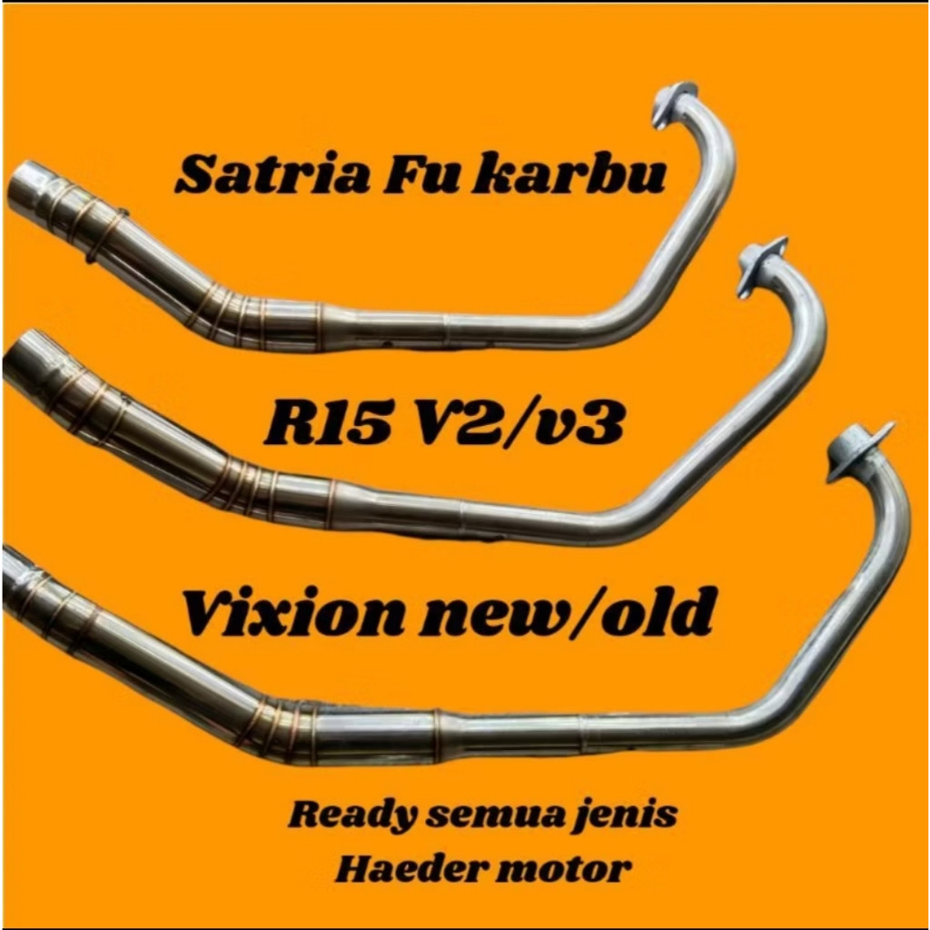 Pipa leher knalpot racing satria fu mx sonic vixion byson tiger gl mp r15 cbr lokal cb 150 x r15 new