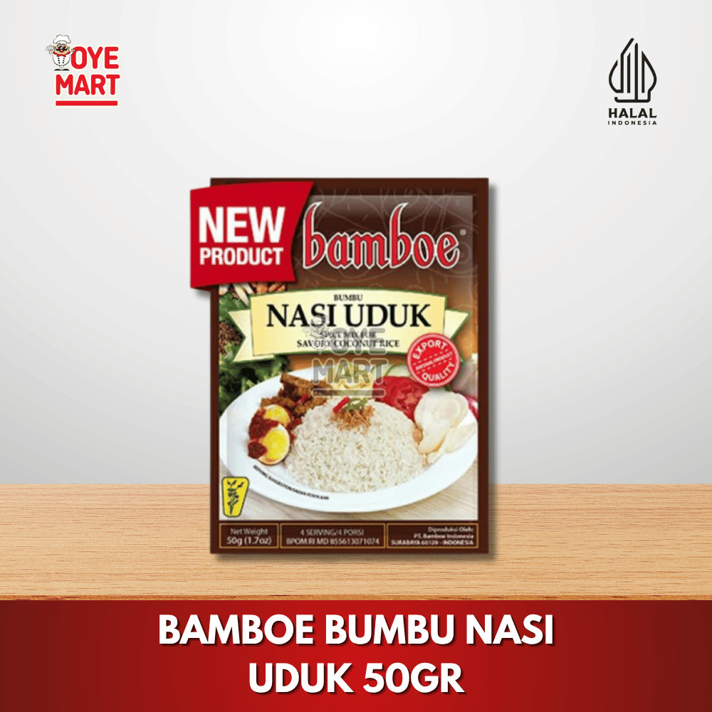 

BAMBOE BUMBU NASI UDUK INSTAN 50GR / BUMBU MASAK INSTAN