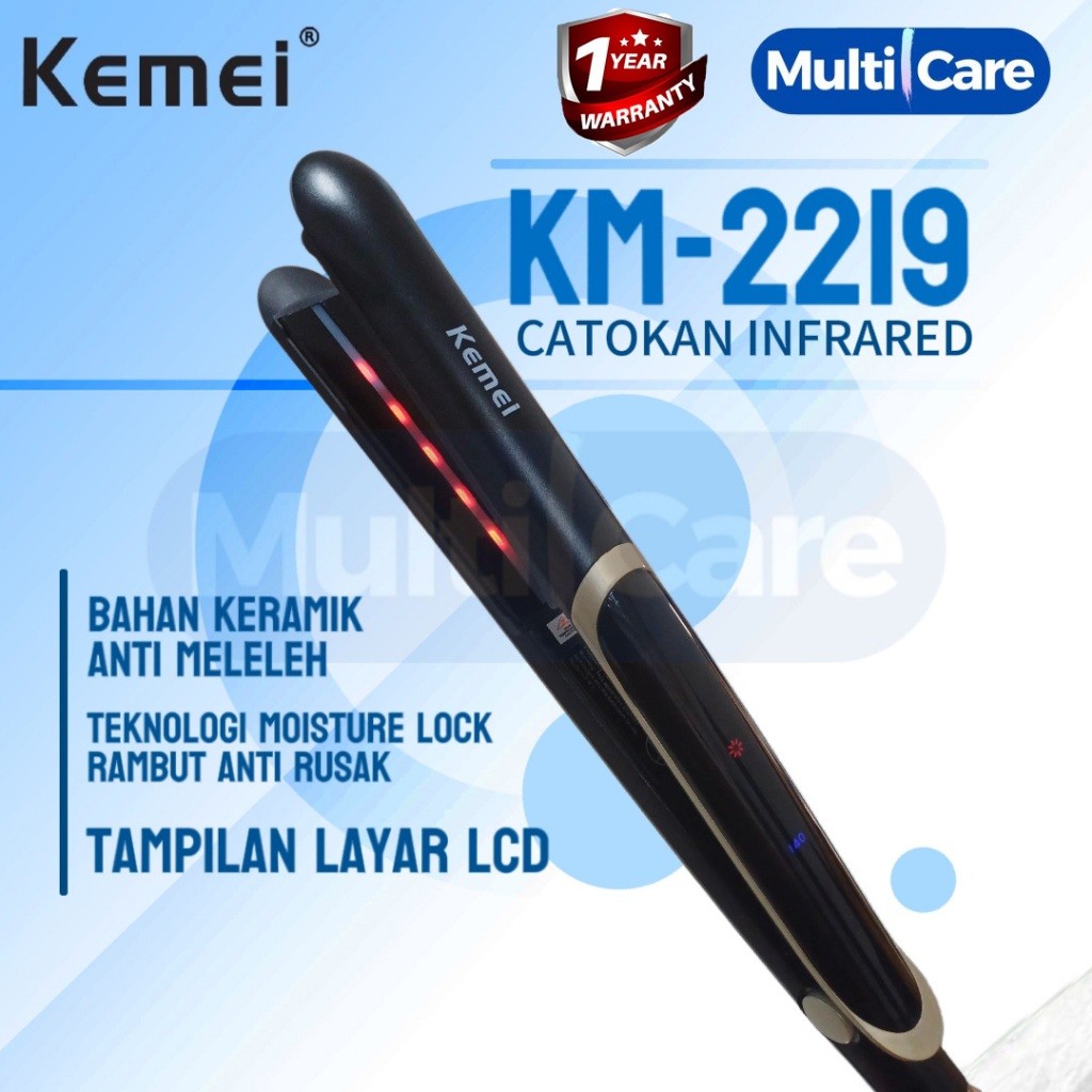 Catokan Rambut KEMEI KM 2219 catokan rambut infrared hair bergaransi