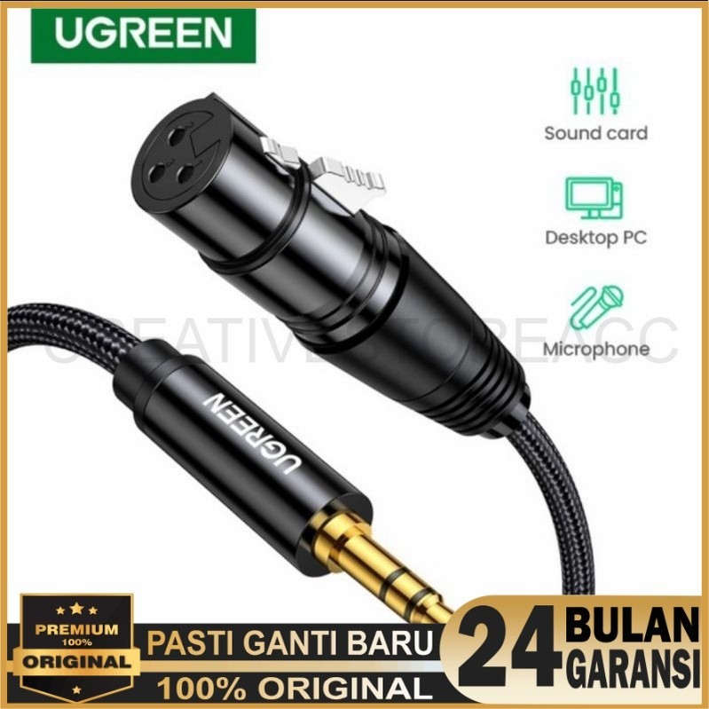 Ugreen XLR Microphone to Aux 3.5mm - Ugreen Jack 3.5 mm Male to XLR