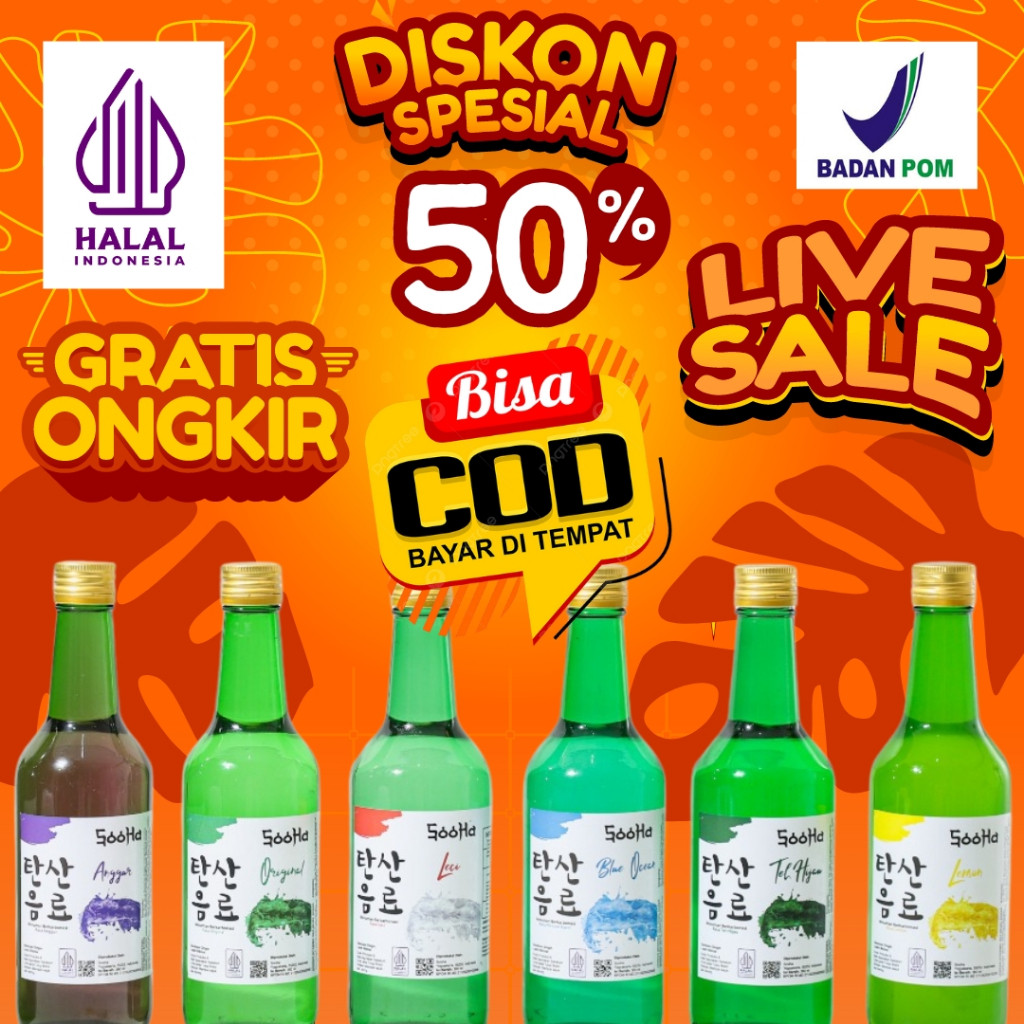 

Sooha Paket 6 Botol Soda Halal dan BPOM