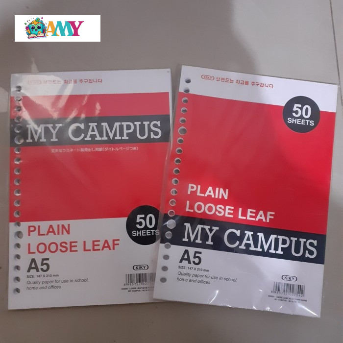 

KIKY LOOSE LEAF A5 50 TG POLOS Am Stasionary