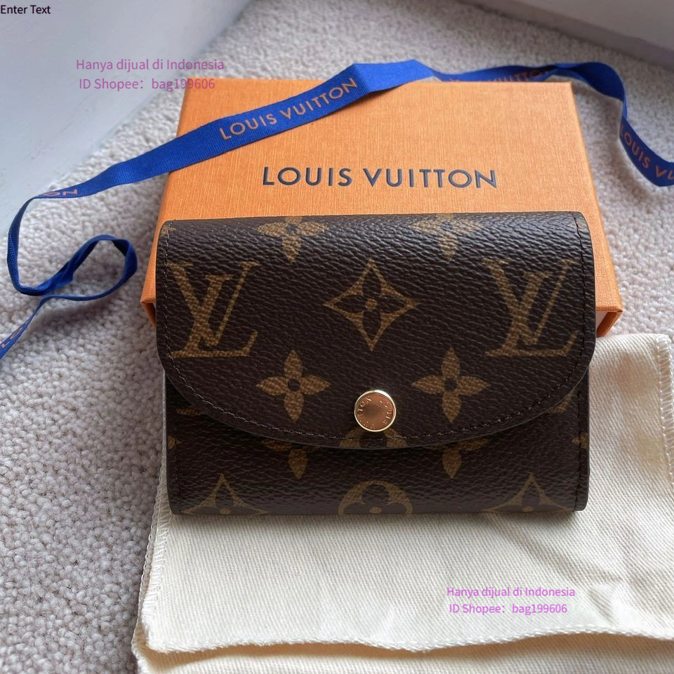 ［ Produk asli Perancis］ M62361 Rosalie Coin Purse LV,dompet koin LV,Pemegang Kartu